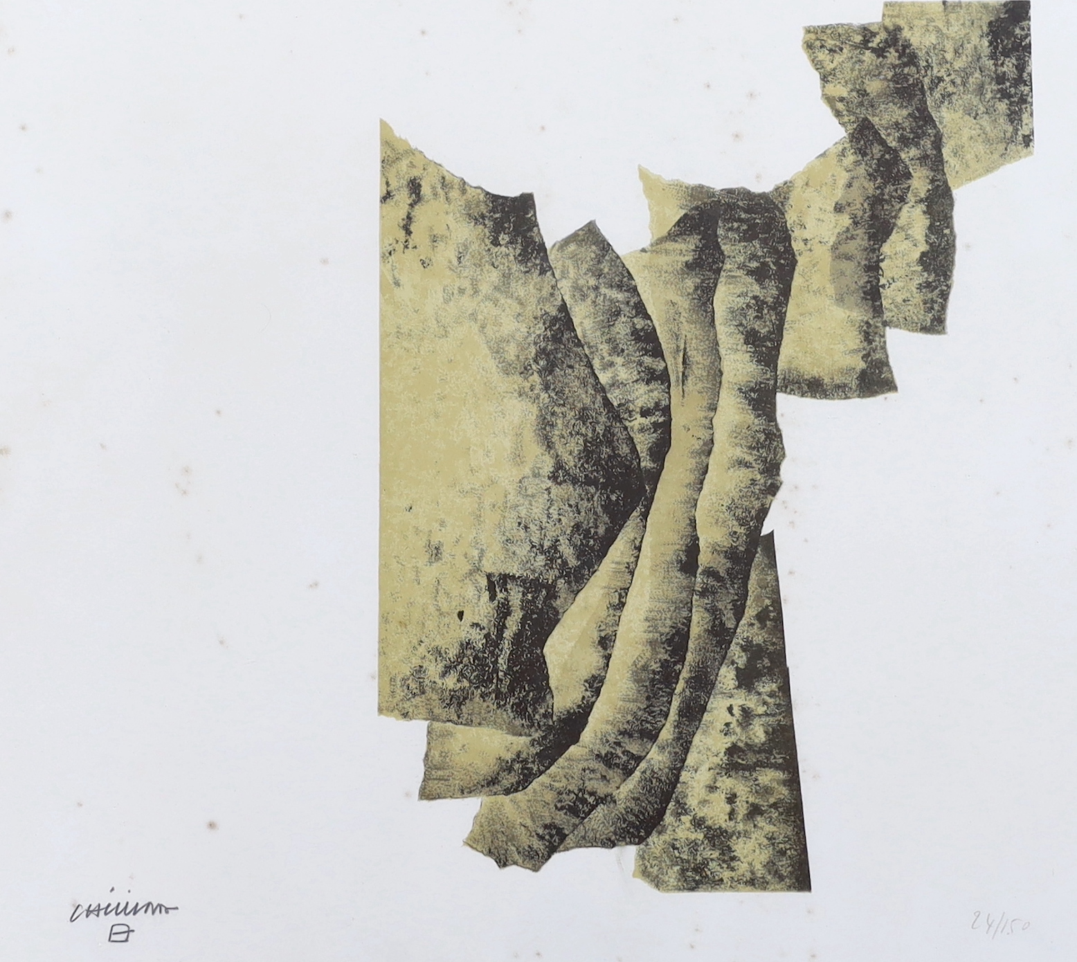 Eduardo Chillida (Spanish, 1924-2002), lithograph, 'Correlacion', signed in pencil, 24/150, 44 x 48.5cm